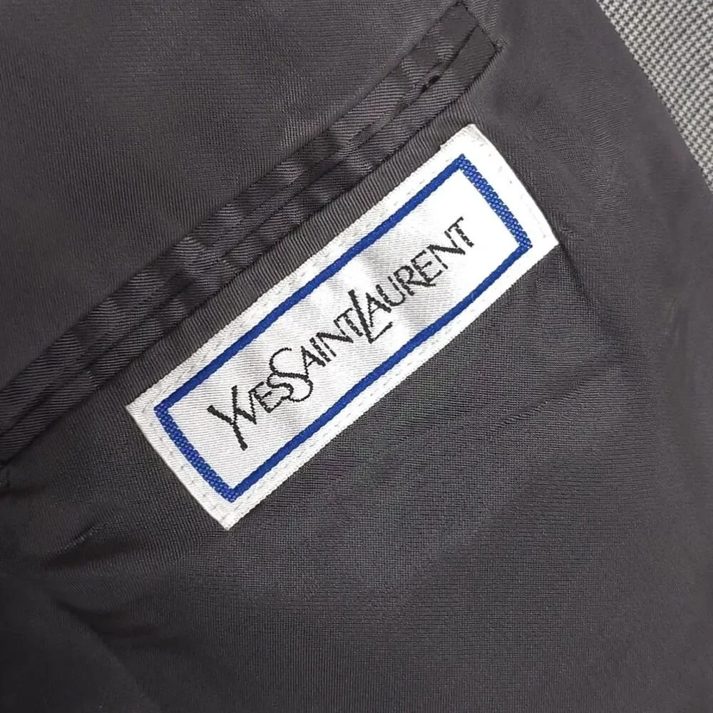YVES SAINT LAURENT Men’s Sport Coat Size‎ 42 FRANCE MADE PURE NEW WOOL 2 Button